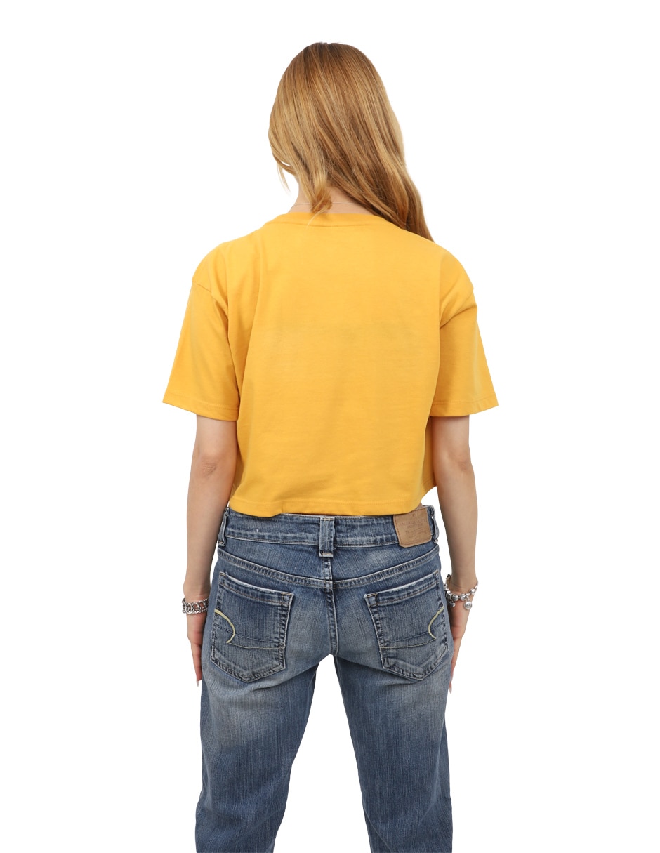 Playera manga corta cuello redondo para mujer 3