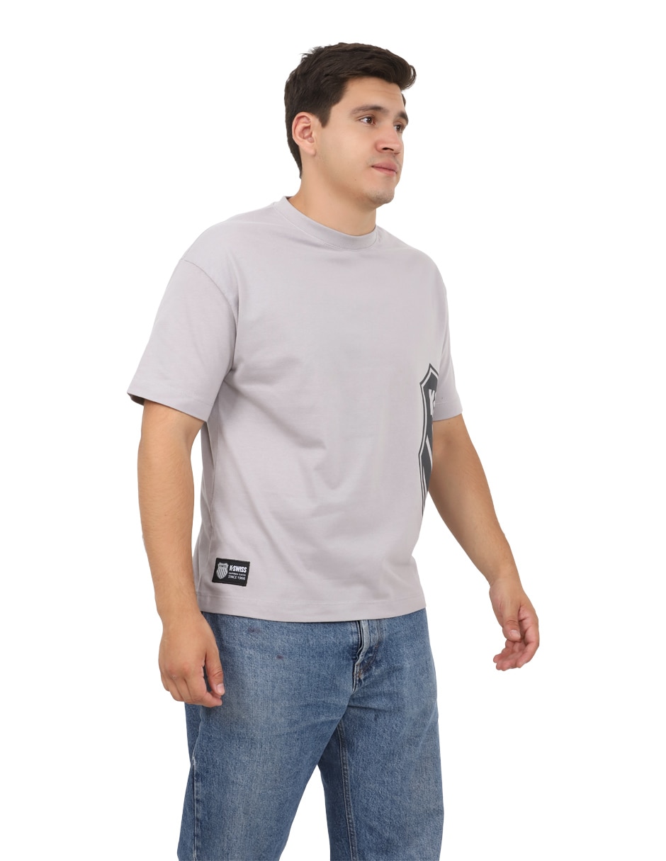 Playera k-swiss cuello redondo para hombre
