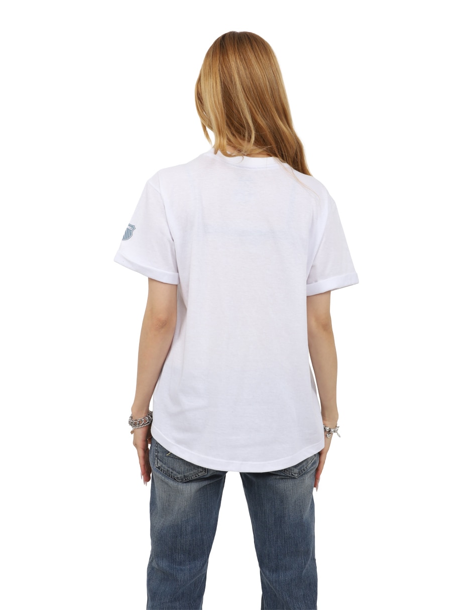 Playera manga corta k-swiss batman cuello redondo para mujer