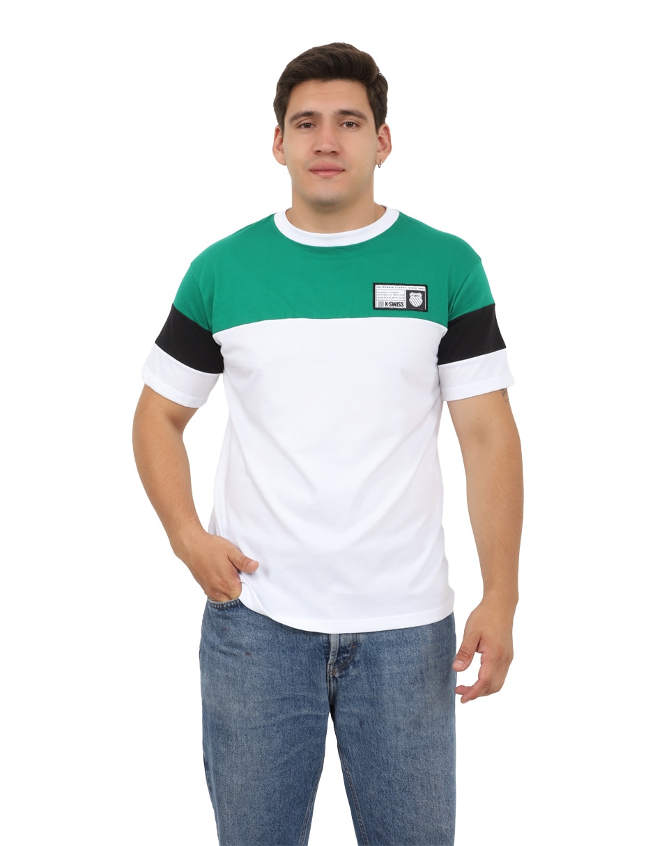 Playera k-swiss cuello redondo para hombre