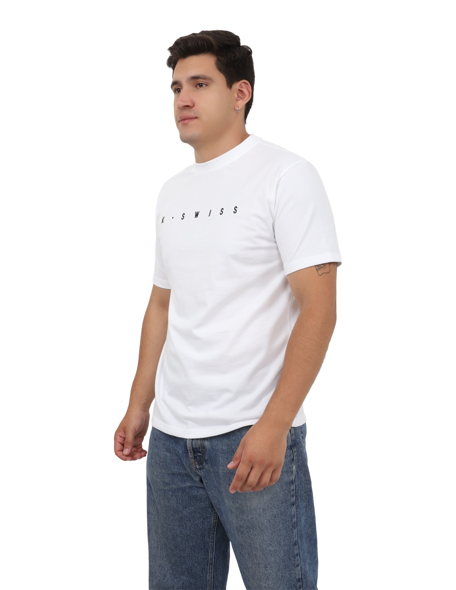 Playera k-swiss cuello redondo para hombre