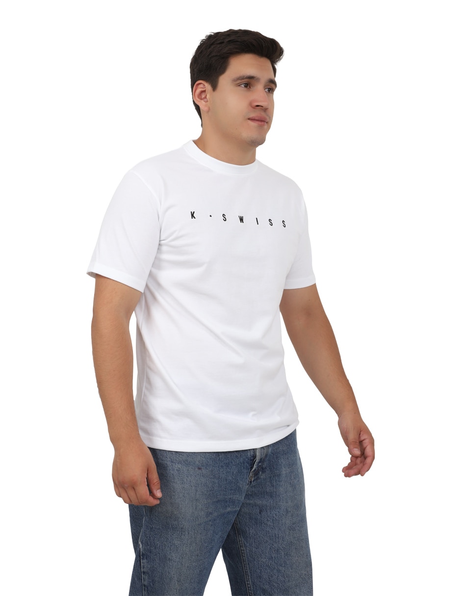 Playera k-swiss cuello redondo para hombre