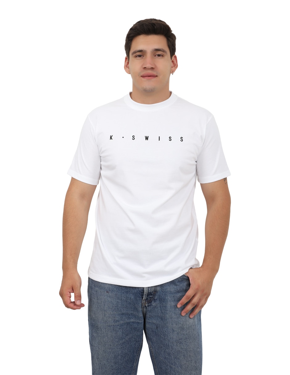 Playera k-swiss cuello redondo para hombre