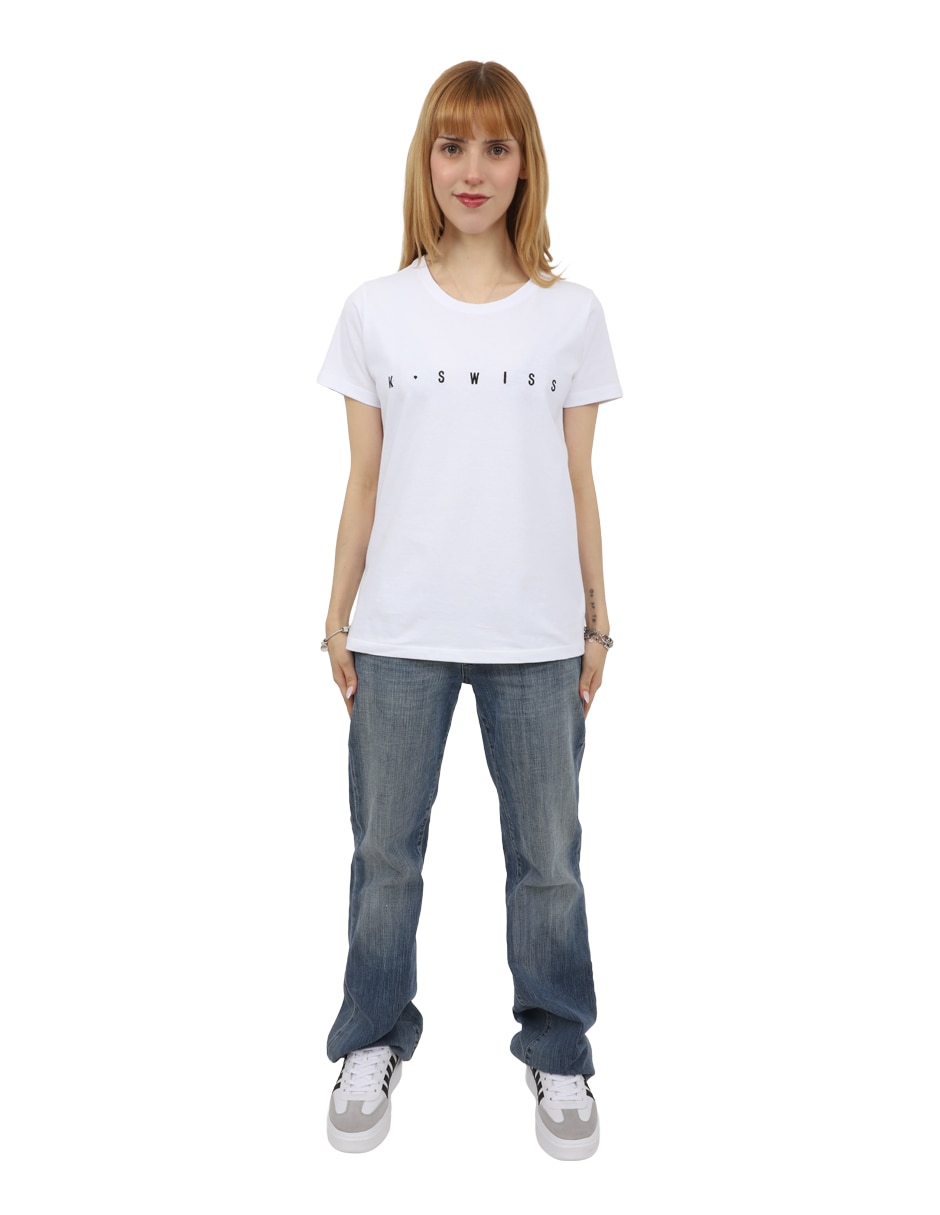 Playera manga corta playera ks cuello redondo para mujer Playera manga corta playera ks cuello redondo para mujer