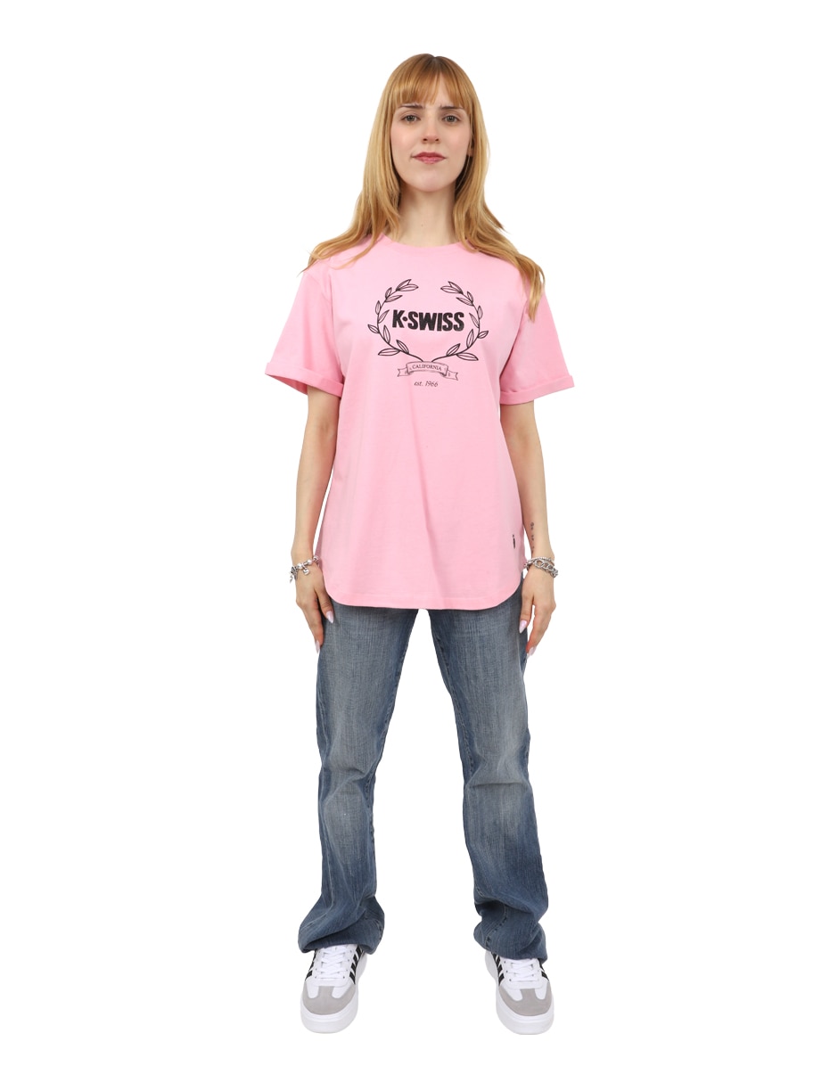 Playera manga corta Carol cuello redondo para mujer 1