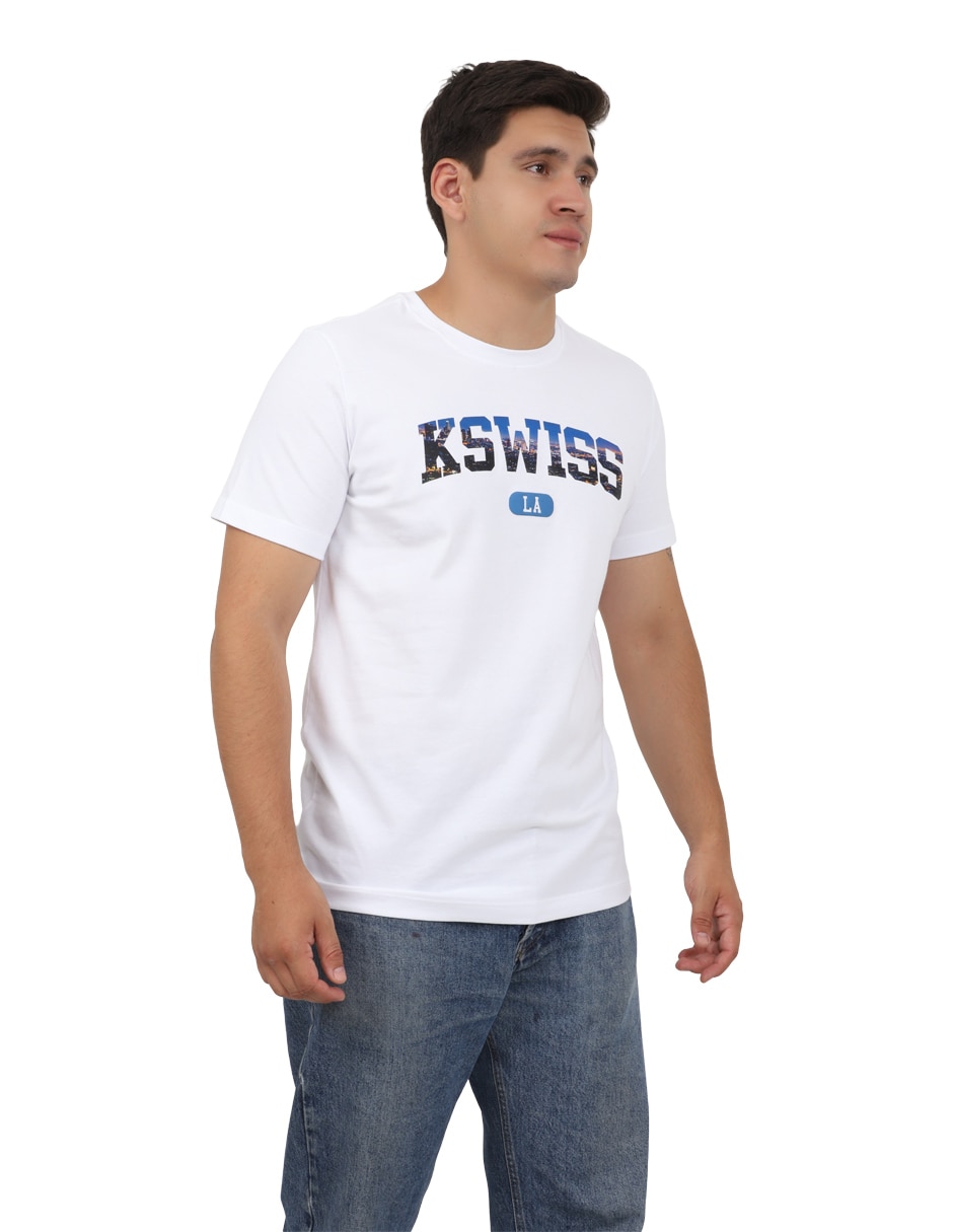 Playera K-Swiss Benny cuello redondo para hombre