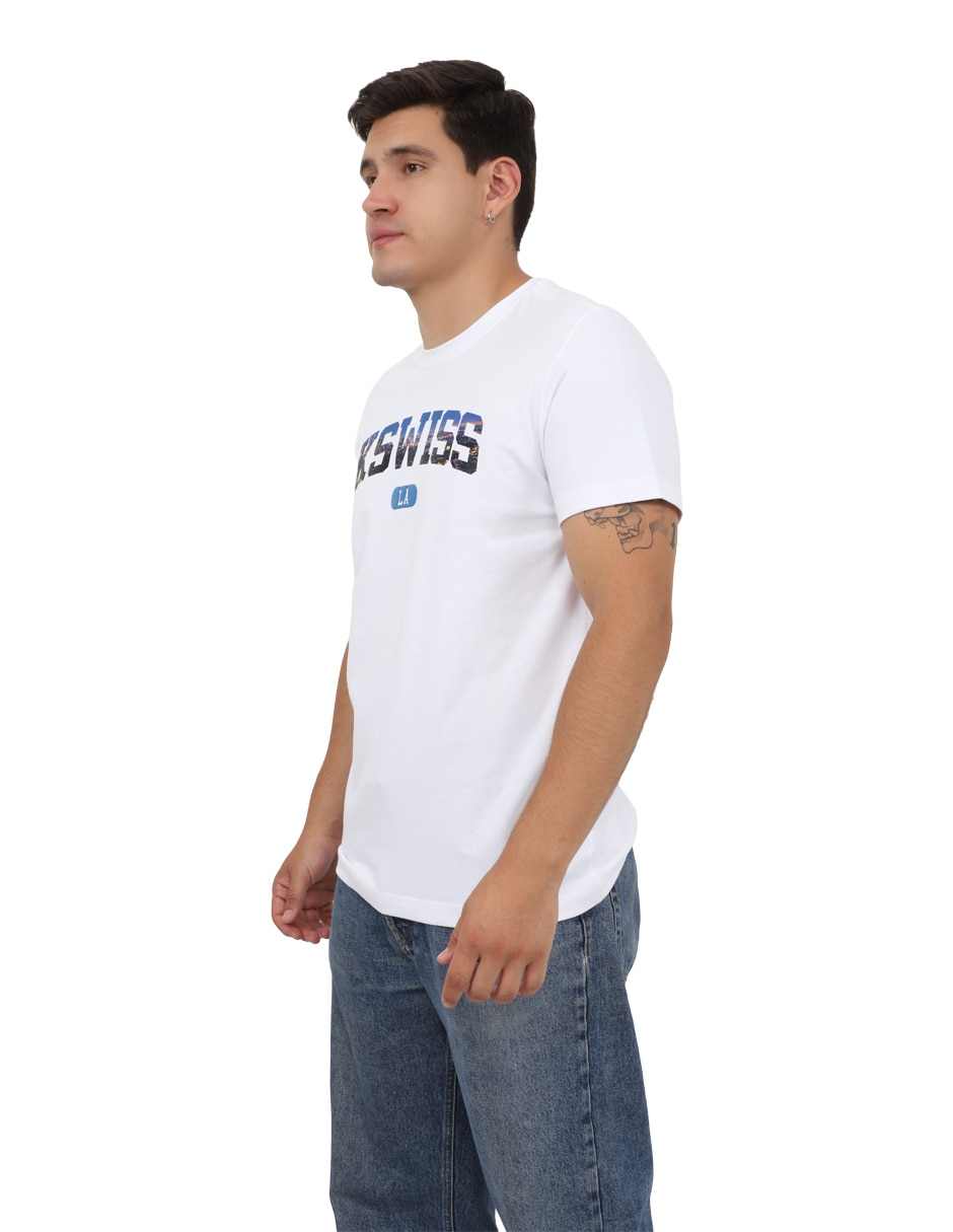 Playera K-Swiss Benny cuello redondo para hombre