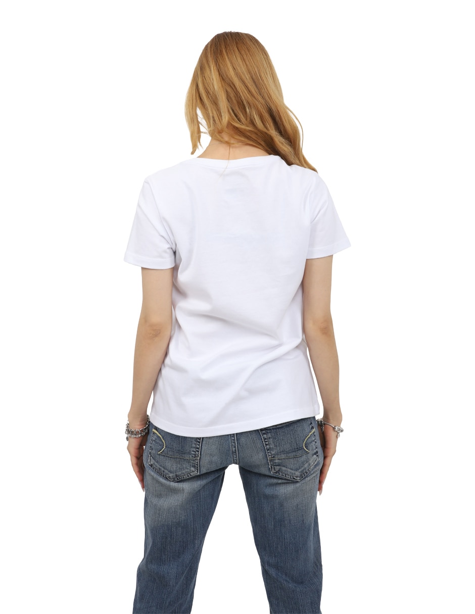 Playera manga corta k-swiss arme cuello redondo para mujer