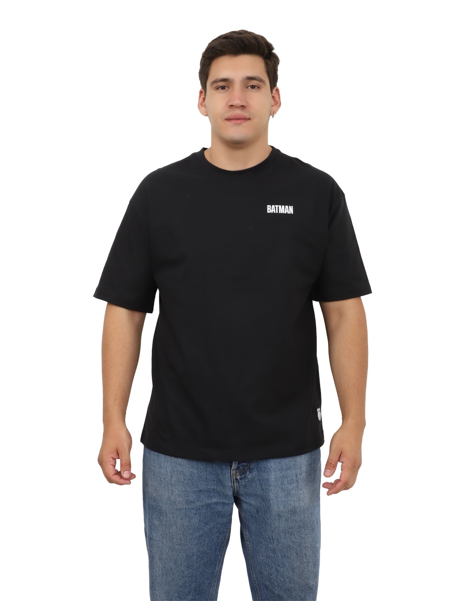 Playera Batman Batov cuello redondo para hombre