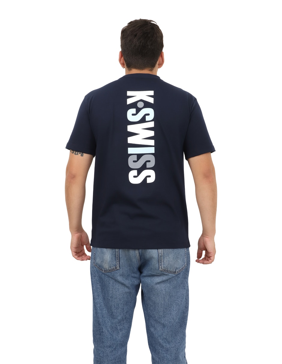 Playera k-swiss cuello redondo para hombre