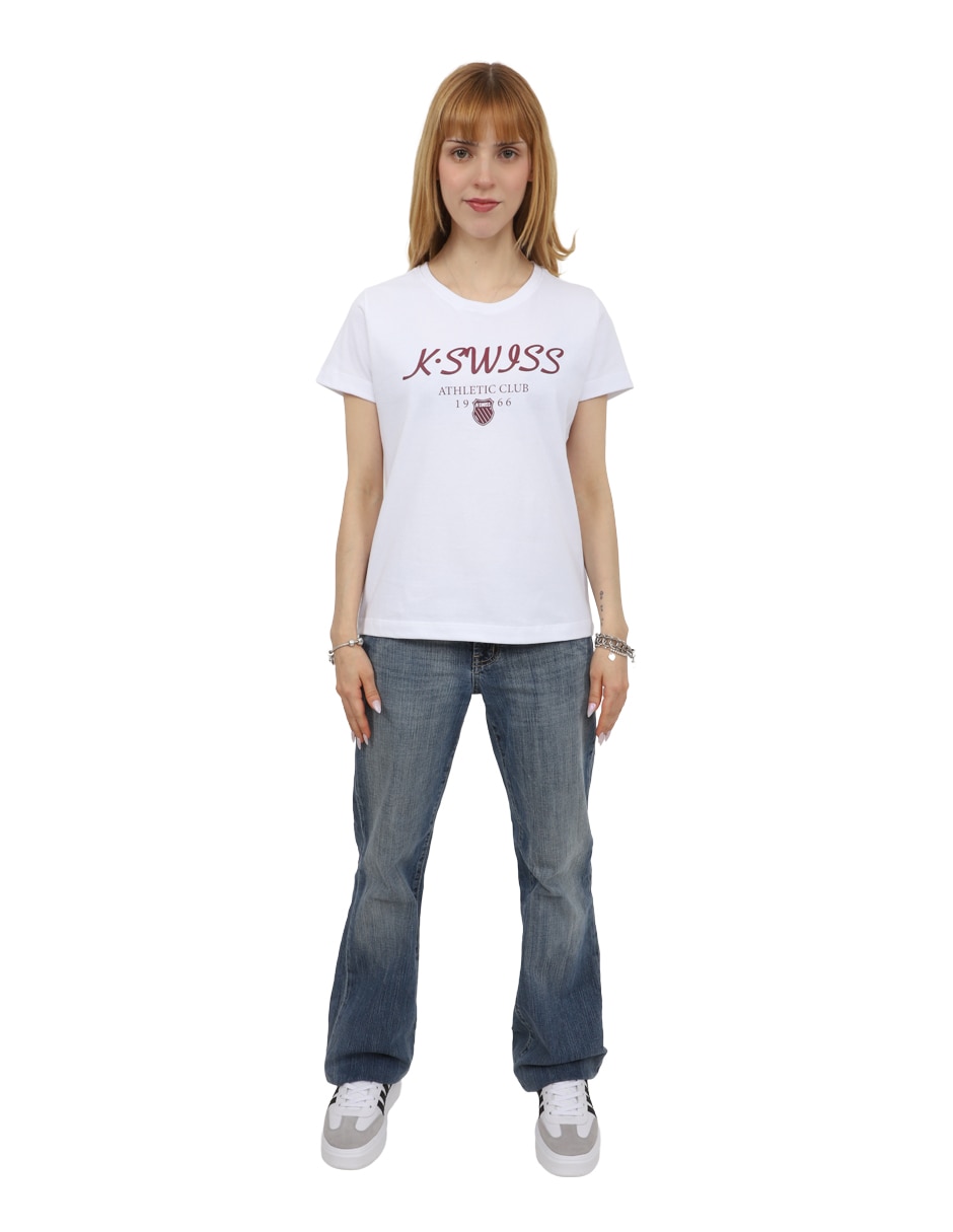 Playera manga corta cuello redondo para mujer Playera manga corta cuello redondo para mujer