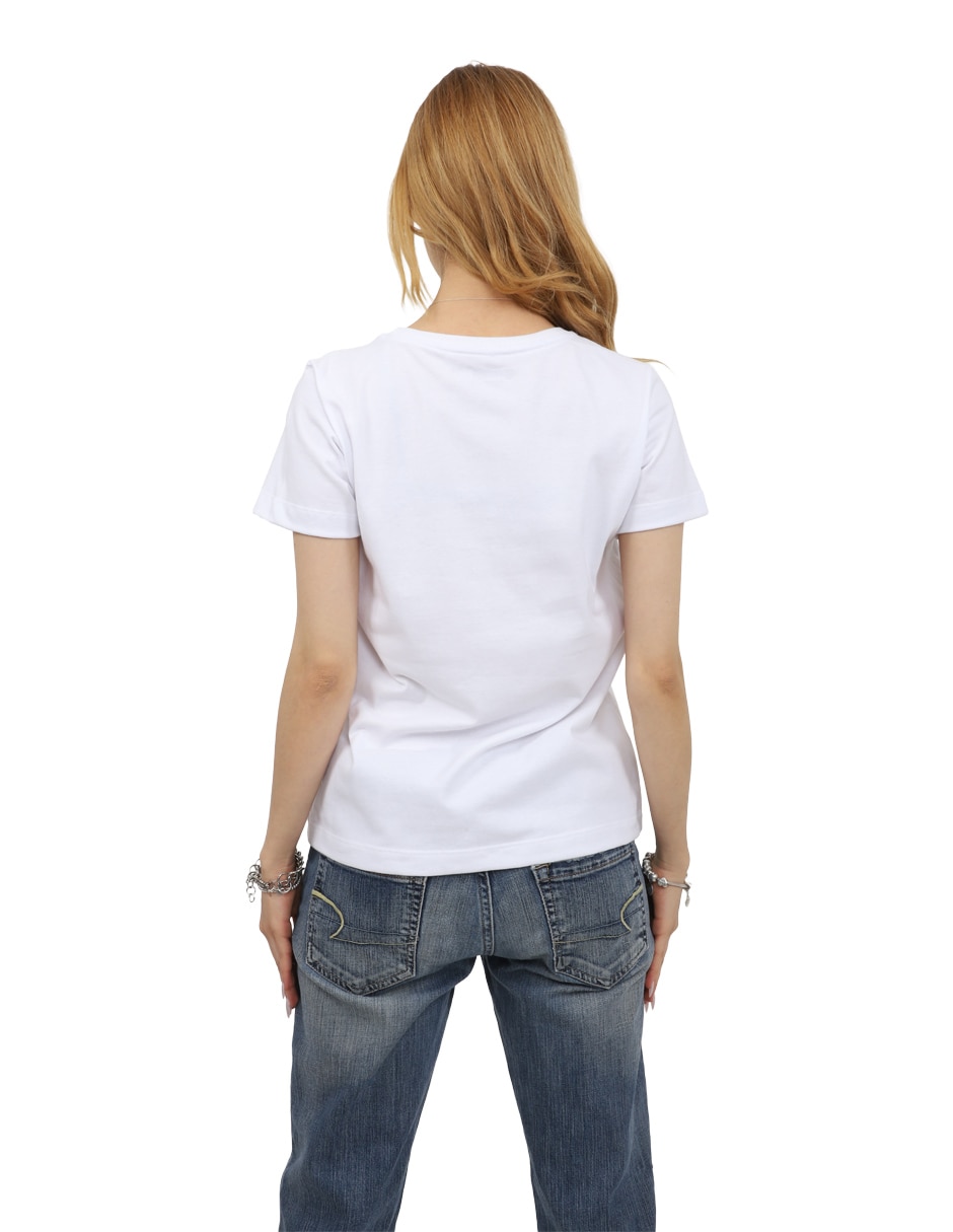 Playera manga corta K-swiss cuello redondo para mujer