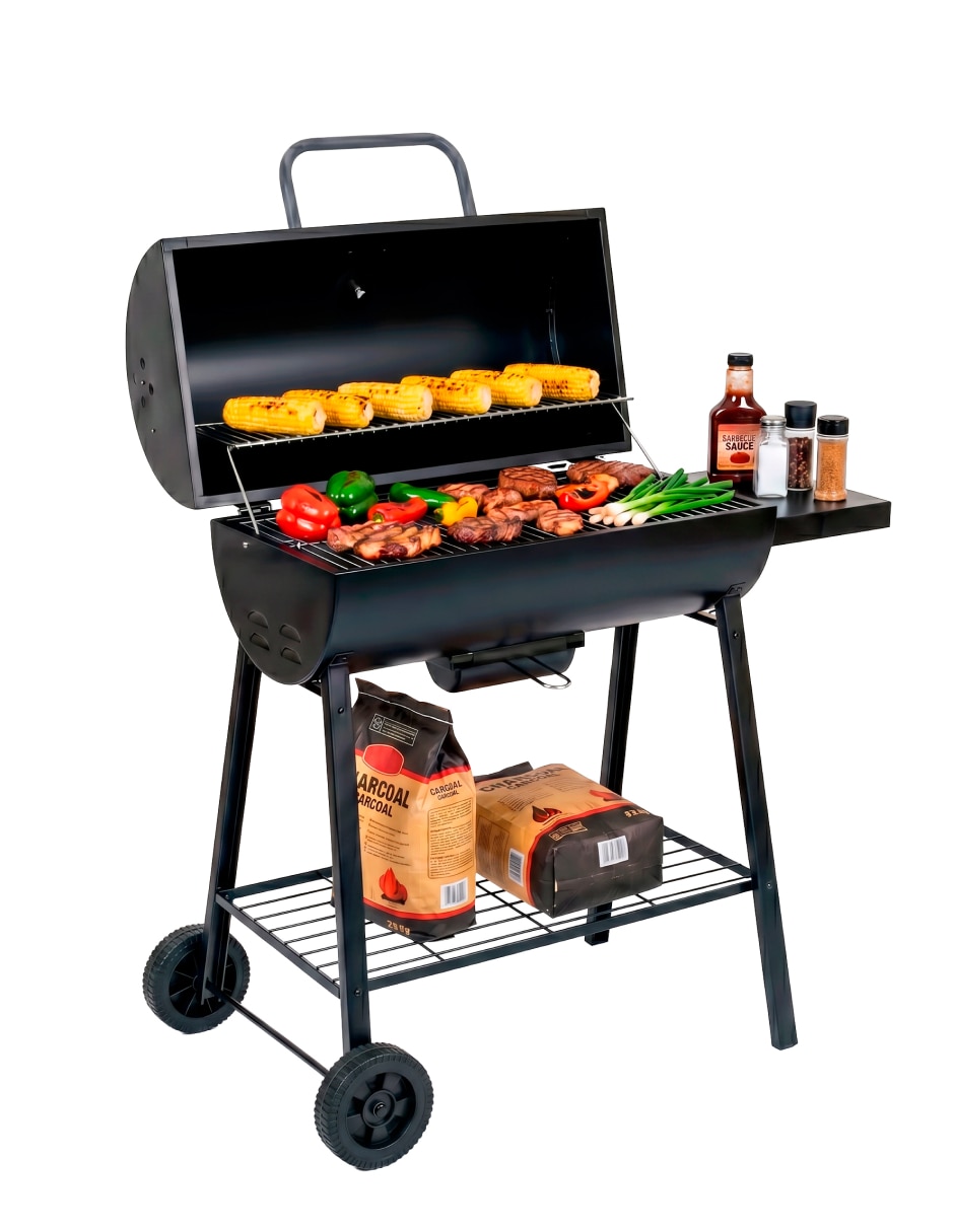 Asador carbón de acero inoxidable