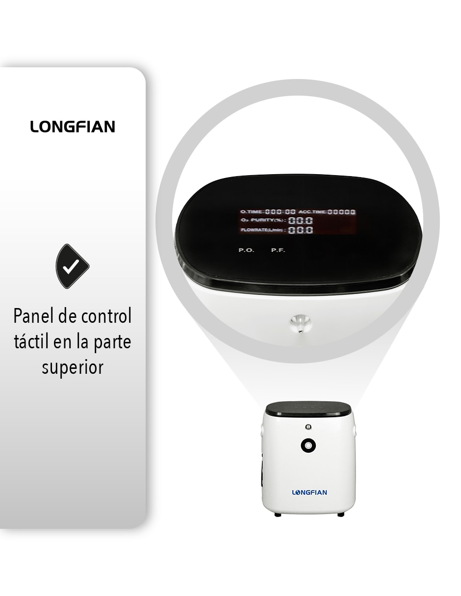 Concentrador de oxígeno Longfian OXI-03