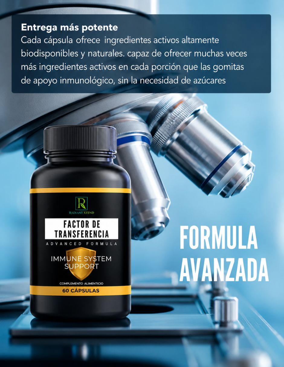 Factor de transferencia Ideas Verdes con mezcla de hierbas sabor natural de 60 cápsulas