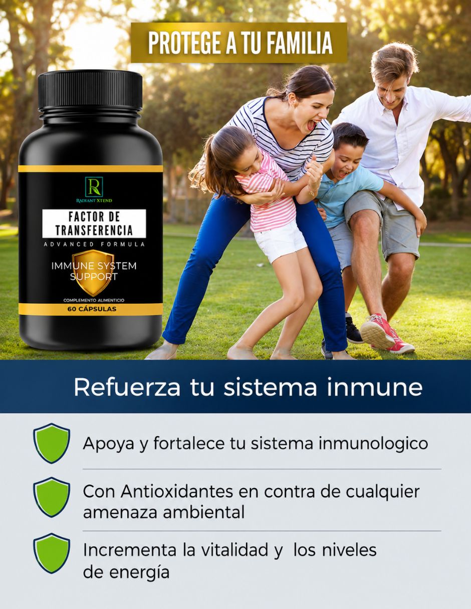 Factor de transferencia Ideas Verdes con mezcla de hierbas sabor natural de 60 cápsulas