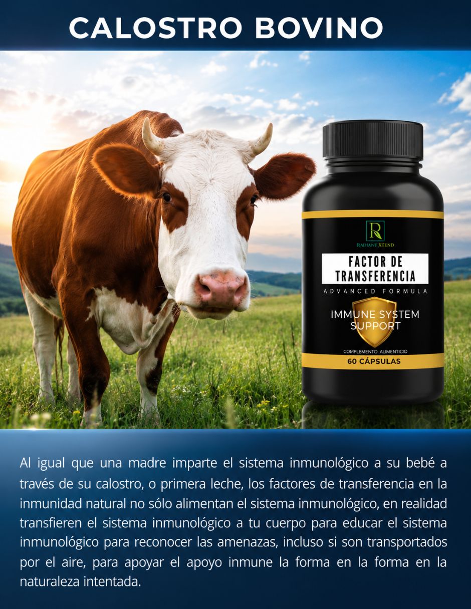 Factor de transferencia Ideas Verdes con mezcla de hierbas sabor natural de 60 cápsulas