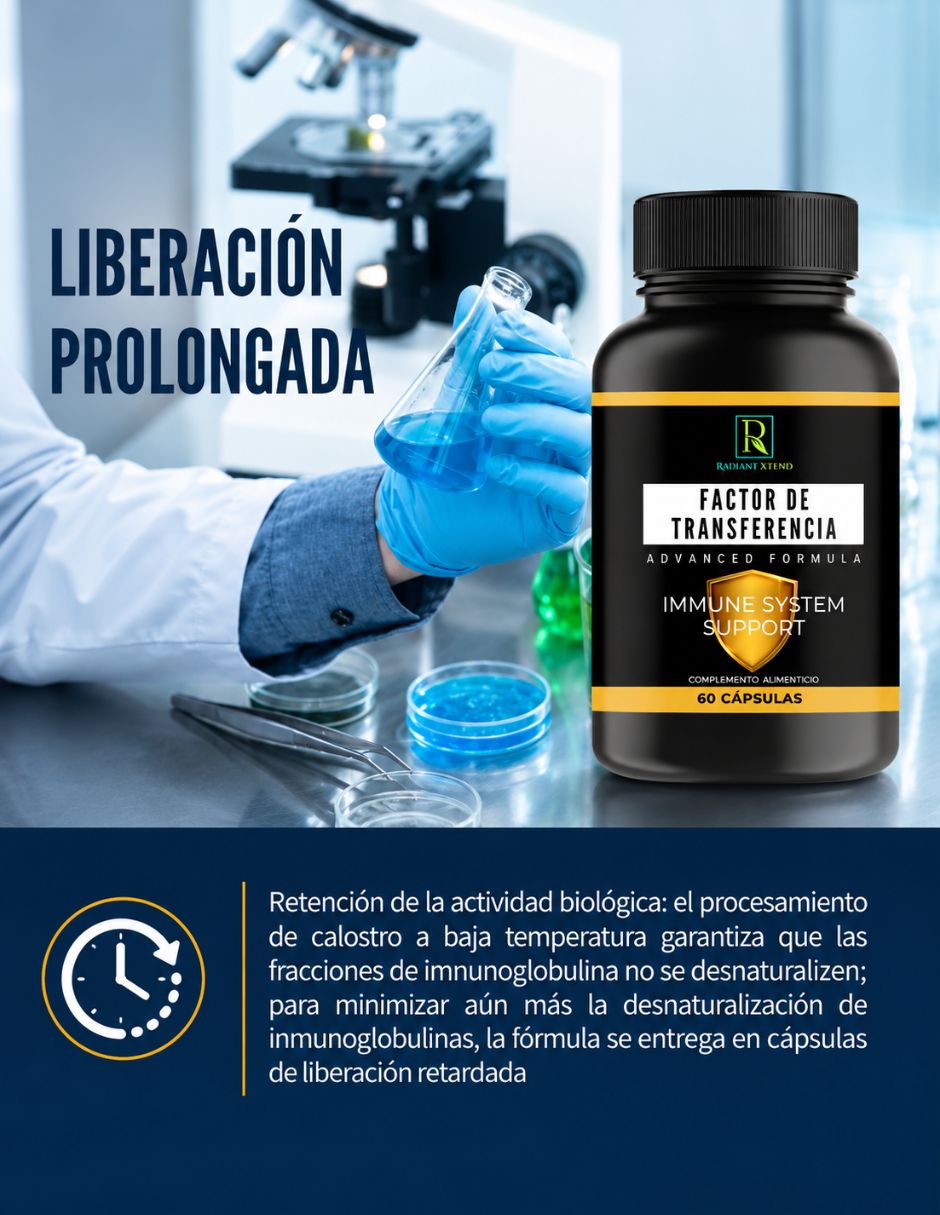 Factor de transferencia Ideas Verdes con mezcla de hierbas sabor natural de 60 cápsulas