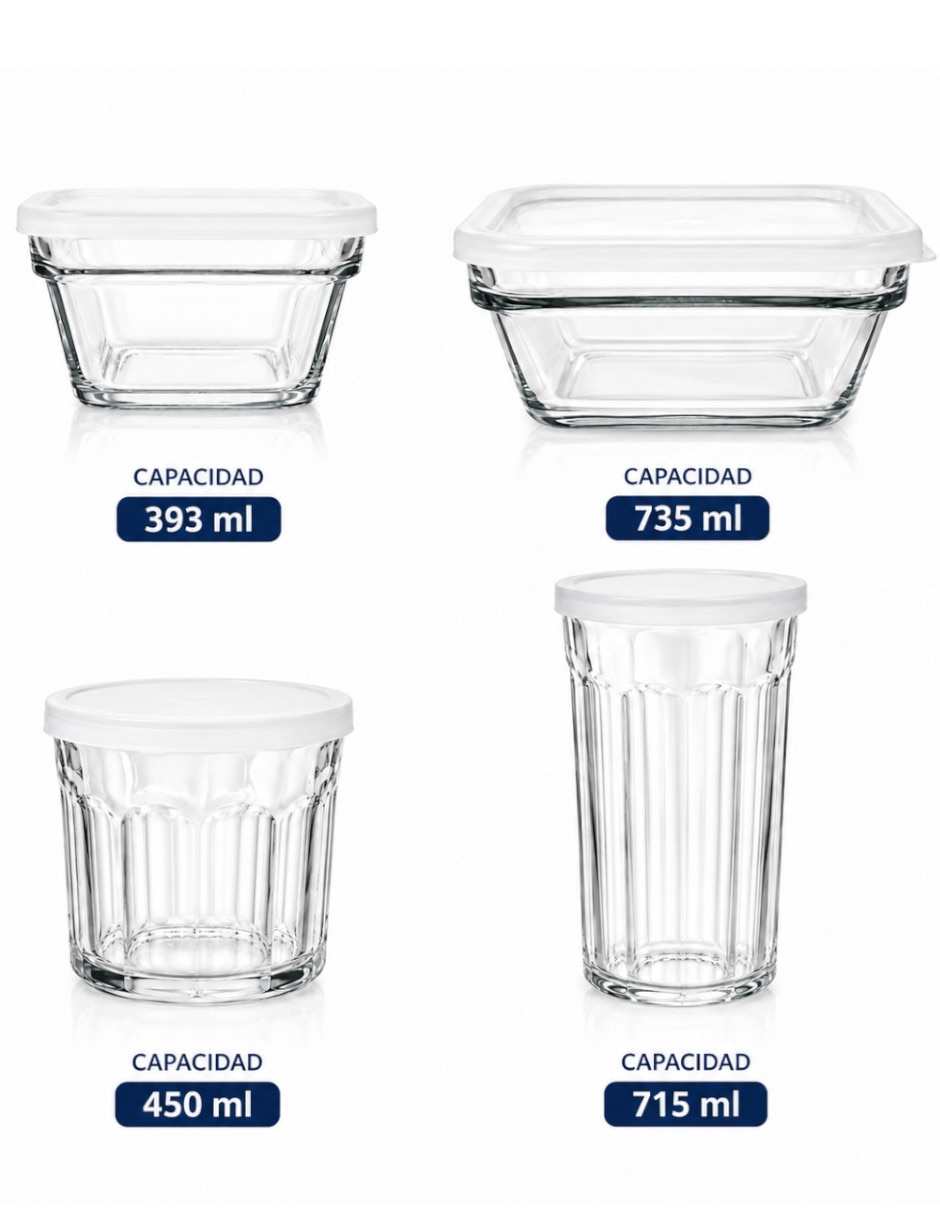 Set recipientes vidrio 9