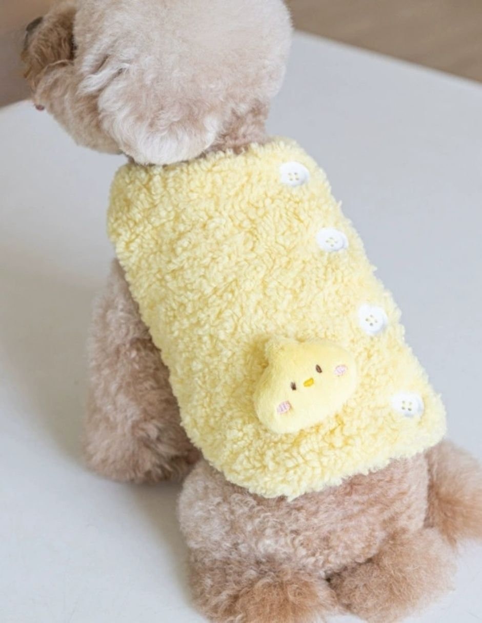 Chaleco para perro amarillo 3