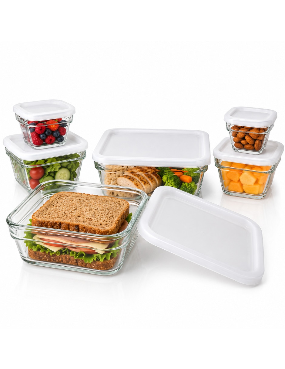 Set recipiente vidrio 6