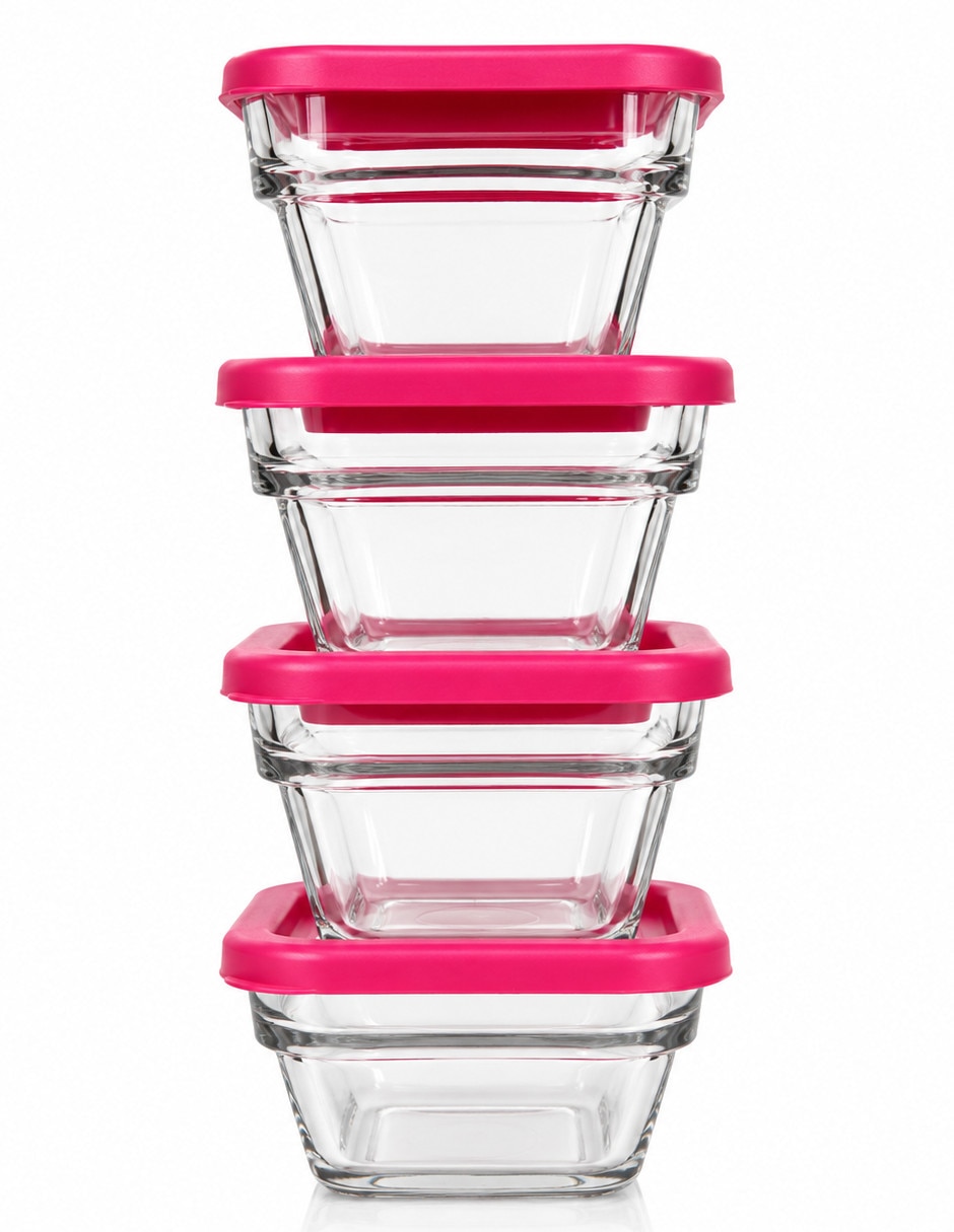 Set recipiente Crisa vidrio 5