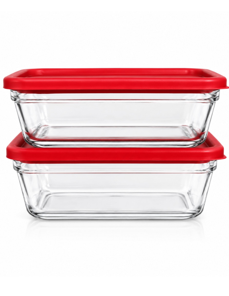Set recipiente Crisa vidrio 6
