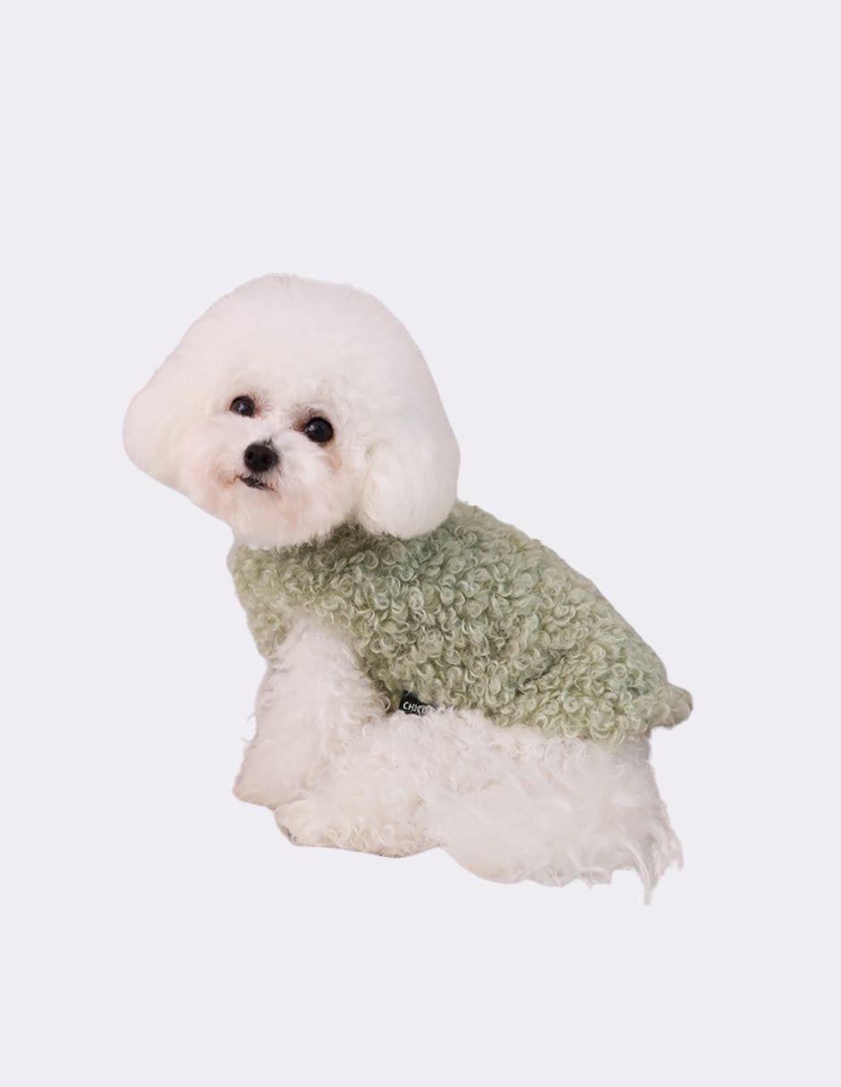 Chaleco para perro verde abrigo 4