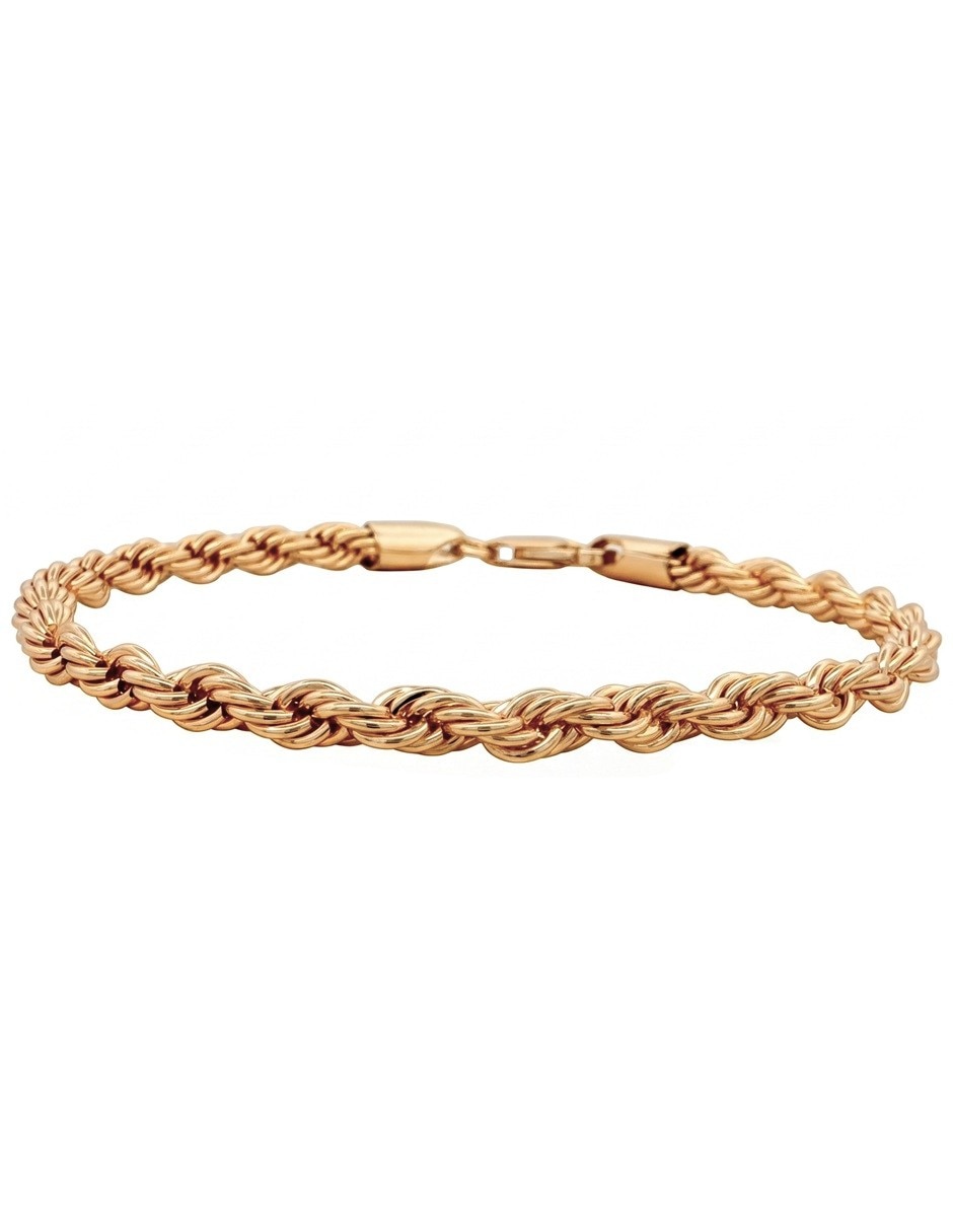 Pulsera horoz de latón con 18 k acabado