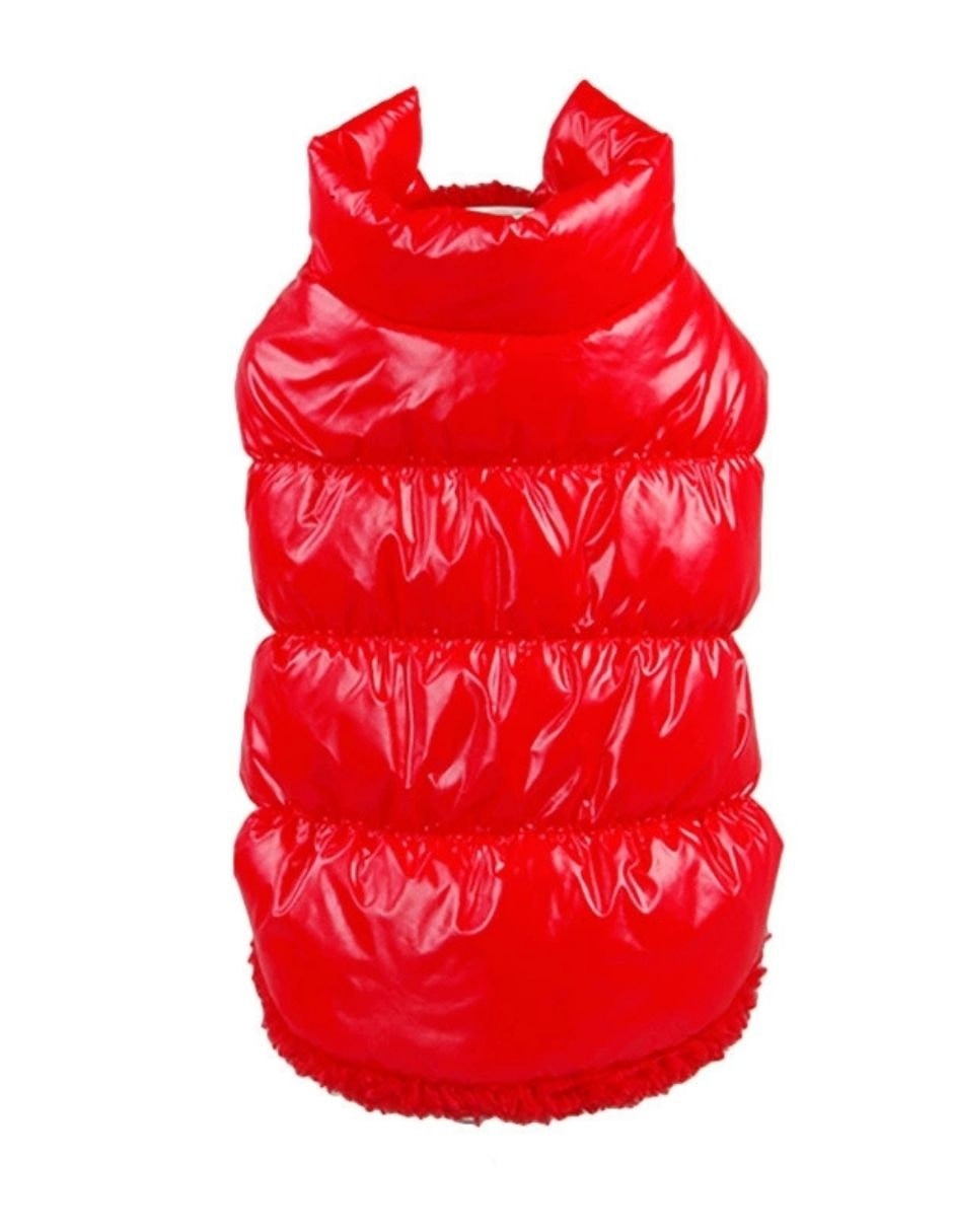 Chaleco para perro rojo abrigo 1