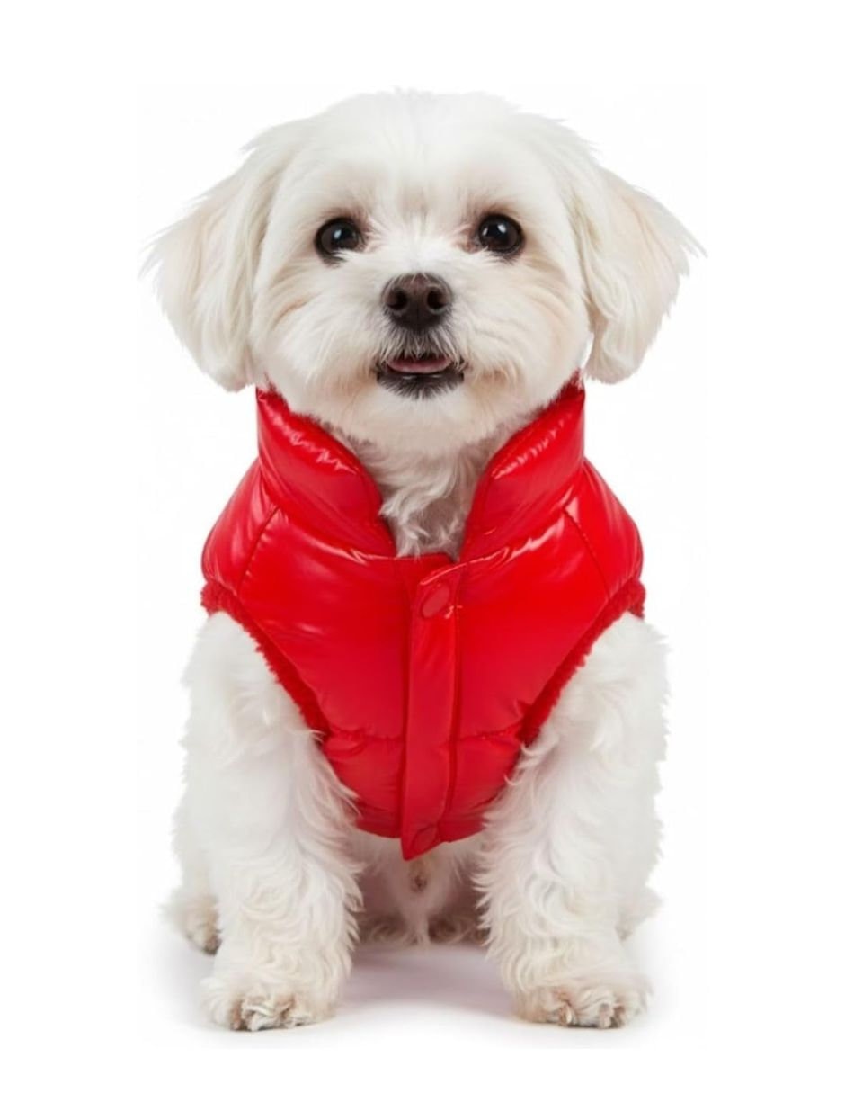 Chaleco para perro rojo abrigo 4