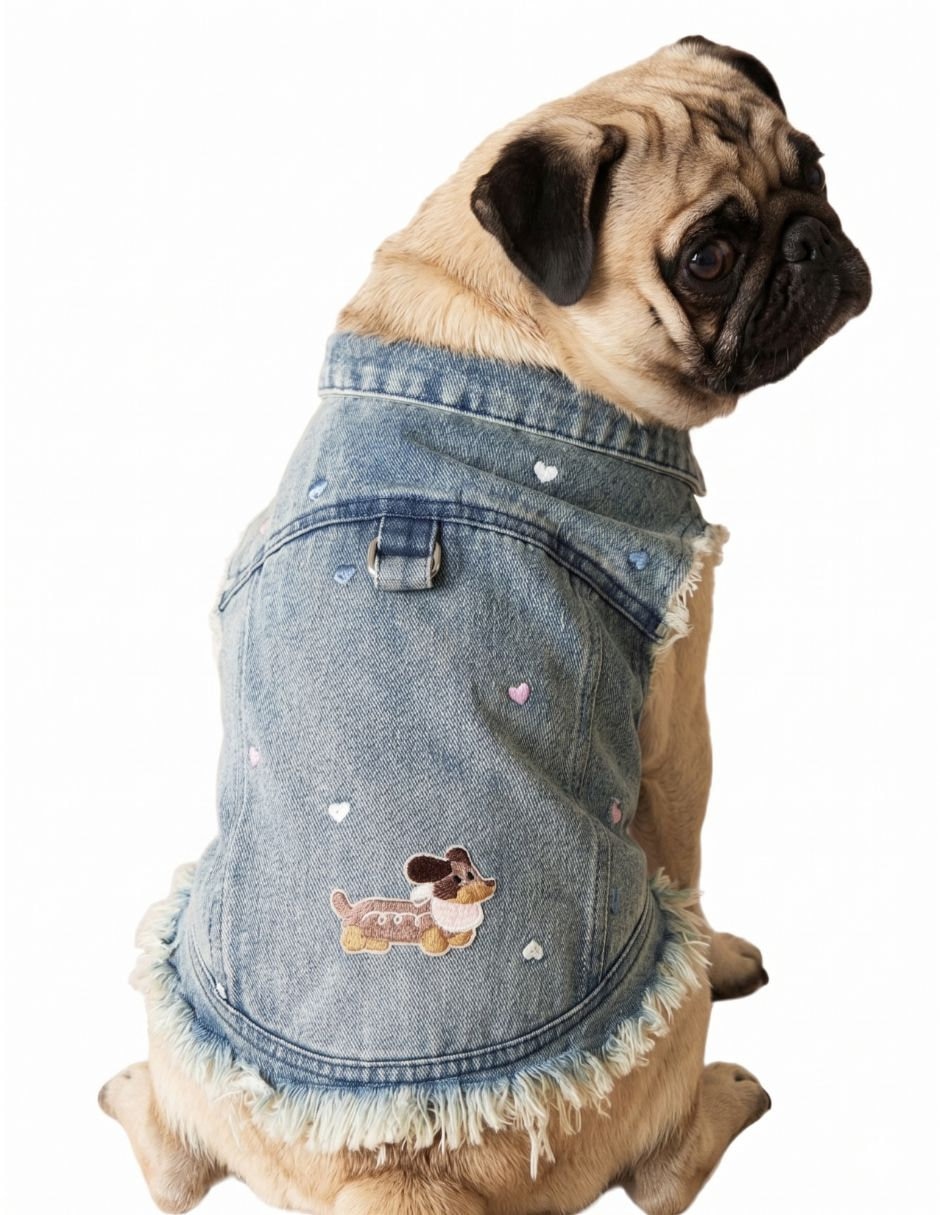 Chaleco para perro Maypet de mezclilla