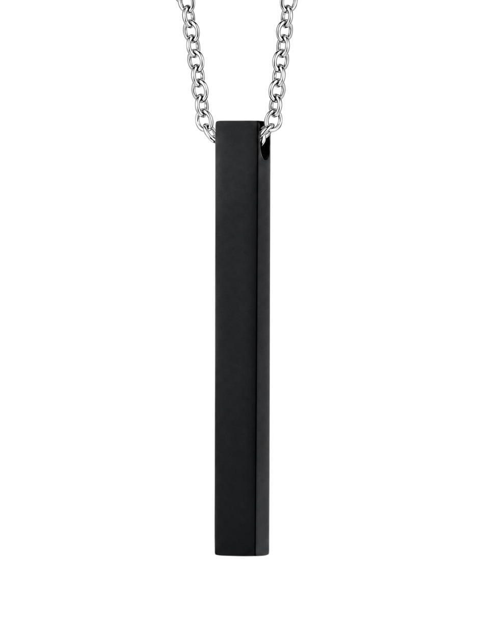 Collar con dije de rectangular chulada black