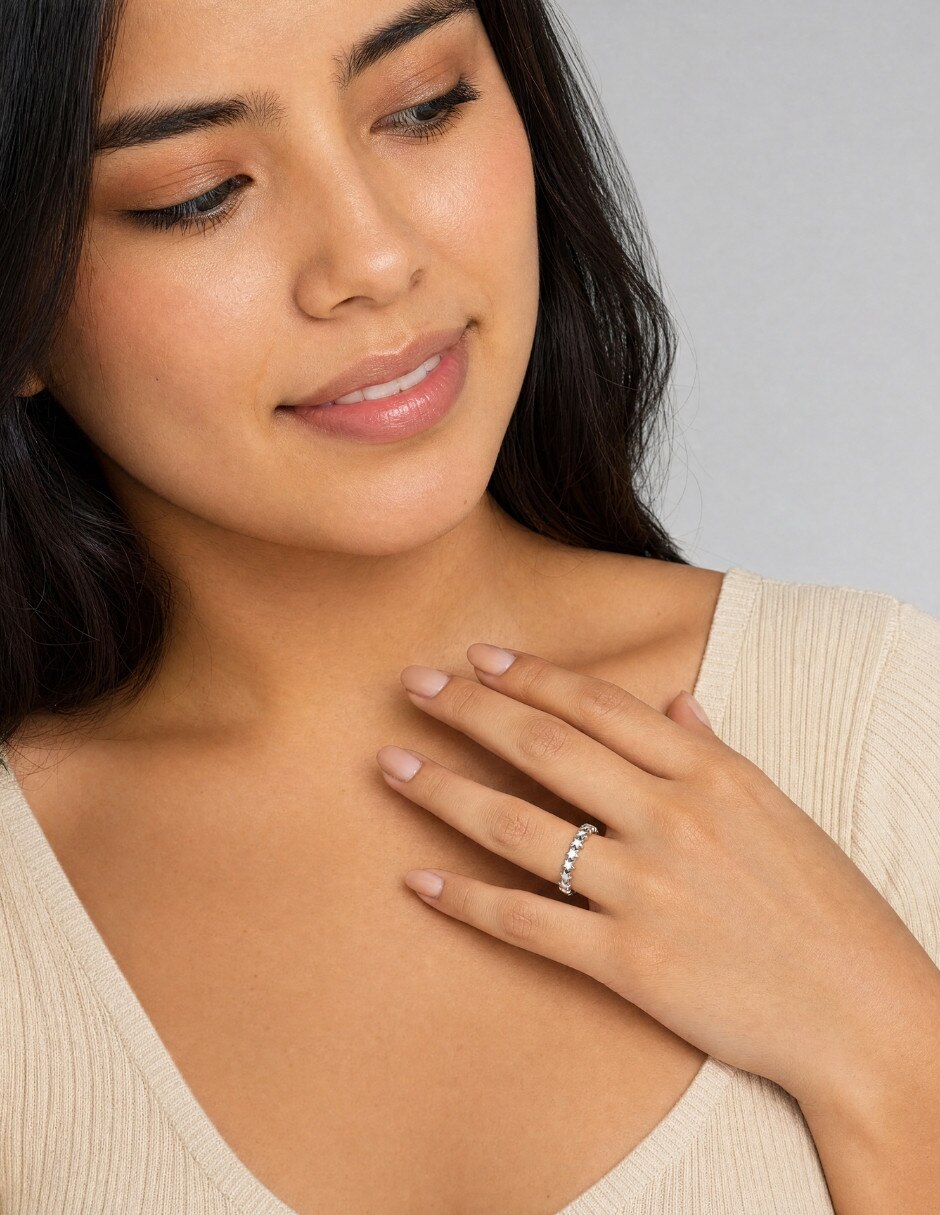 Anillo de estrella beauty p925 de plata acabado pulido 5
