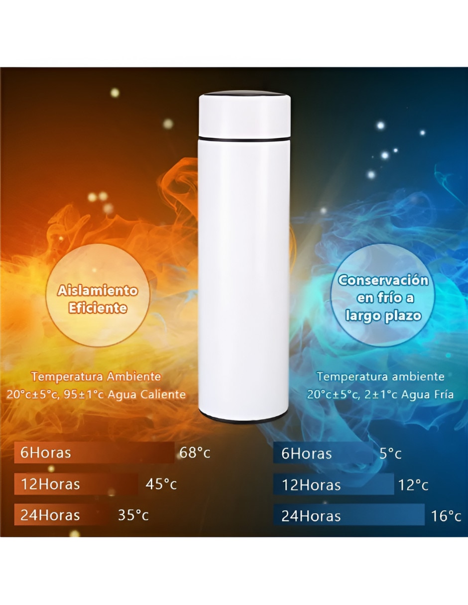 Termo Xtellar de acero inoxidable con tapa rosca 500 ml