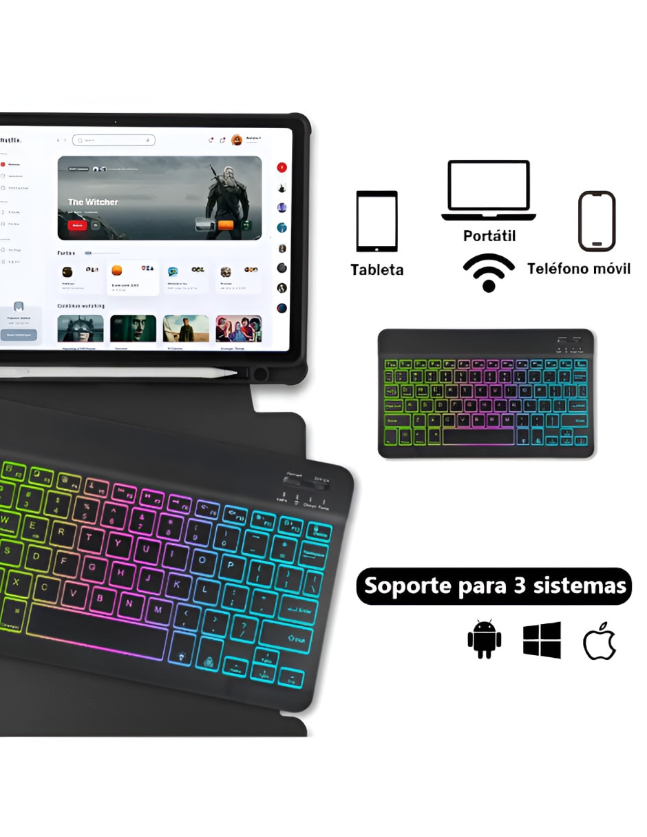 Teclado portátil Inalámbrico 4