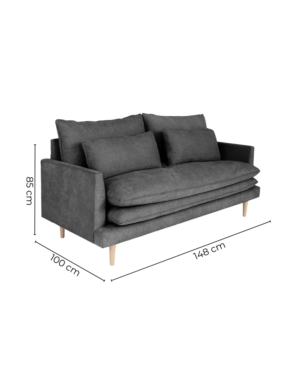 Love seat Eula de madera 8