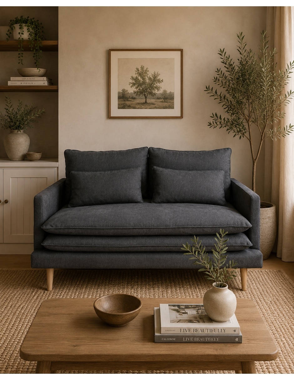 Love seat Eula de madera 4