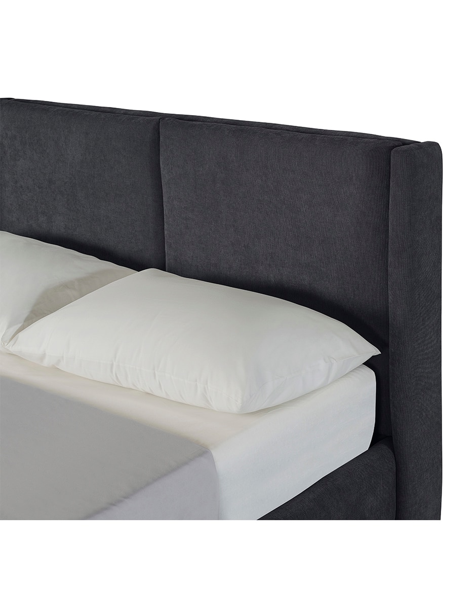 Base para cama armable Queen Size Velvet Makora de madera pino