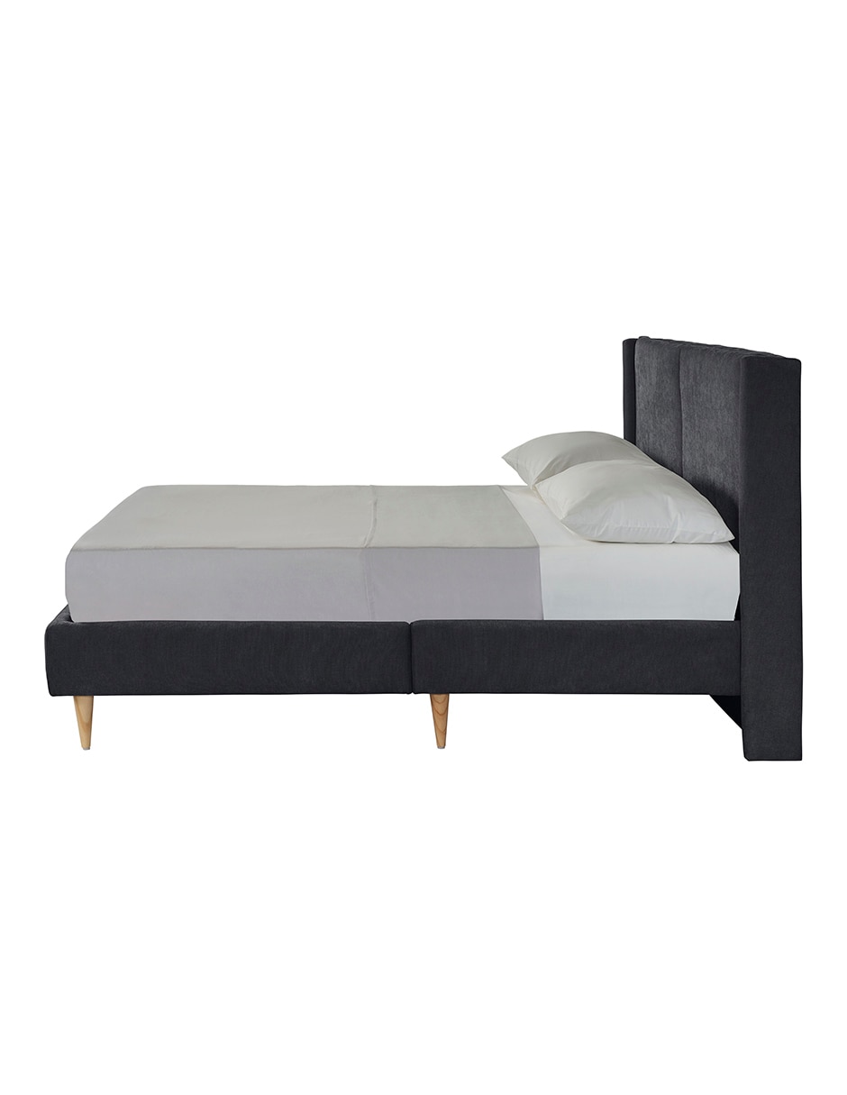 Base para cama armable Queen Size Velvet Makora de madera pino