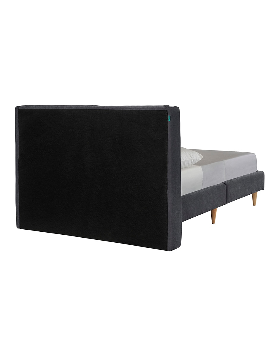 Base para cama armable Queen Size Velvet Makora de madera pino