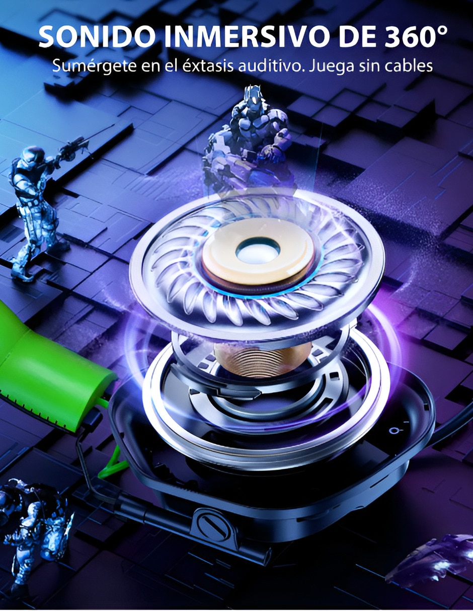 Audífonos gamer Xtellar inalámbricos Xtllar7909