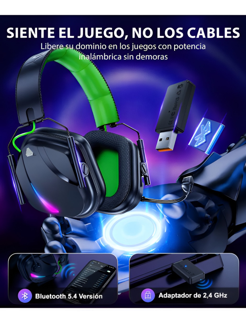 Audífonos gamer Xtellar inalámbricos Xtllar7909