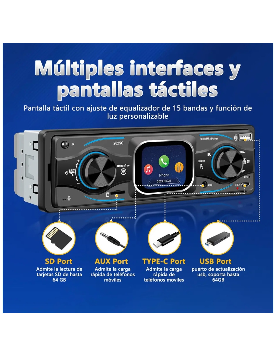 Autoestéreo un din 4