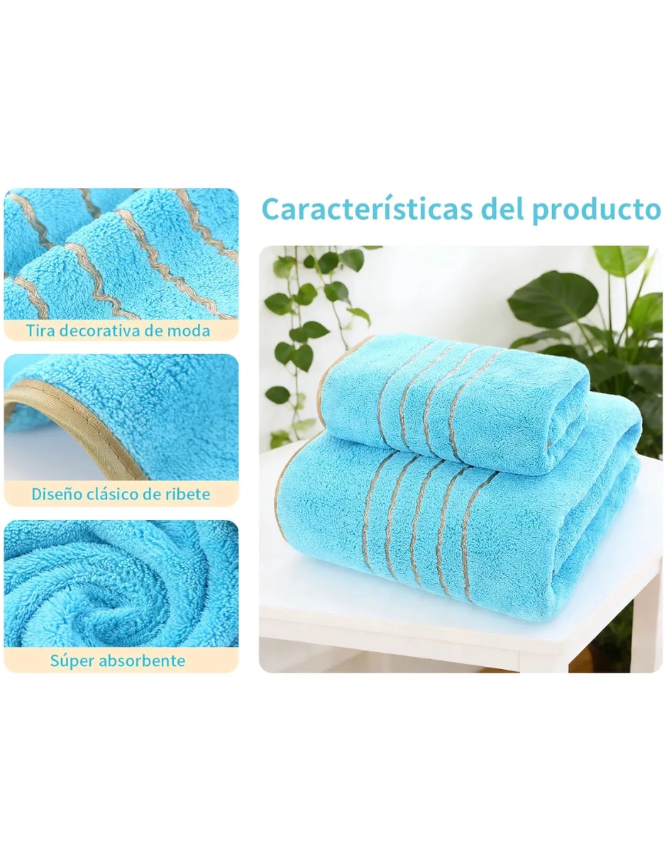 Toalla para baño Genérica de microfibra