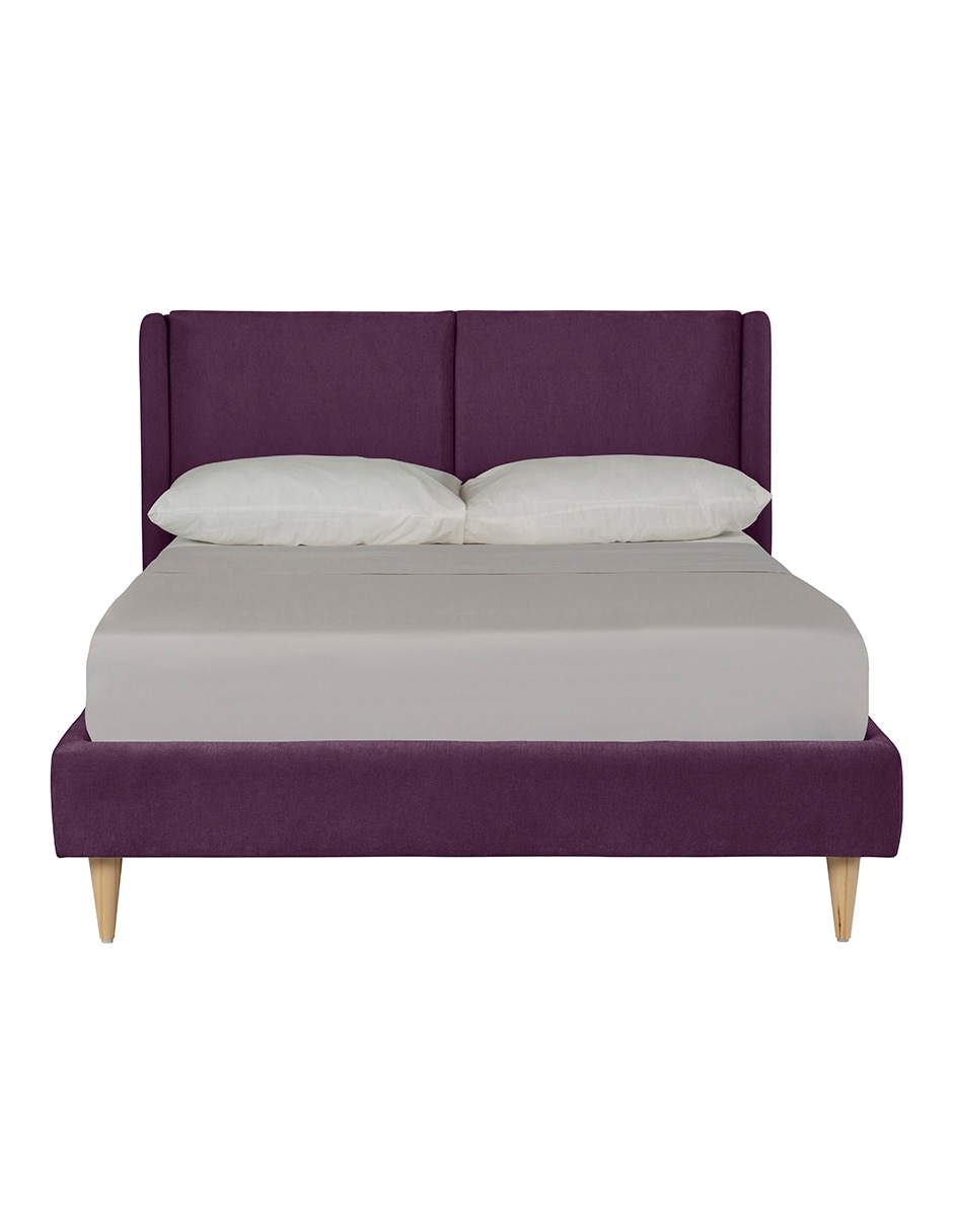 Base para cama armable Queen Size Velvet de madera pino 3