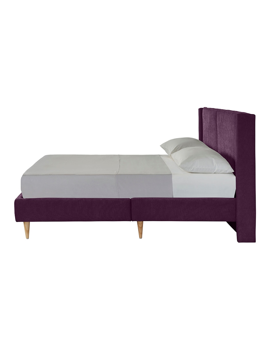Base para cama armable Queen Size Velvet de madera pino 5