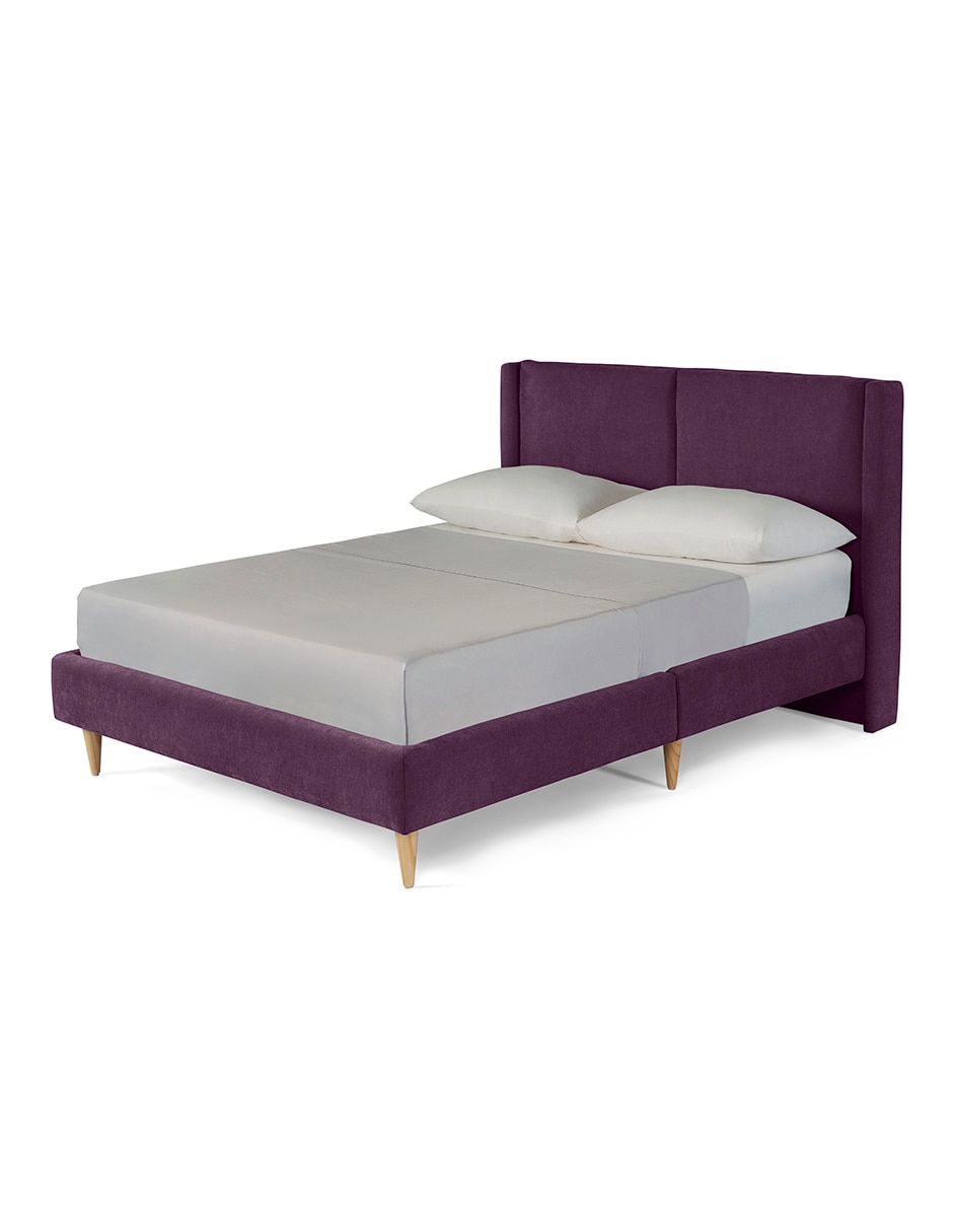 Base para cama armable Queen Size Velvet de madera pino 6