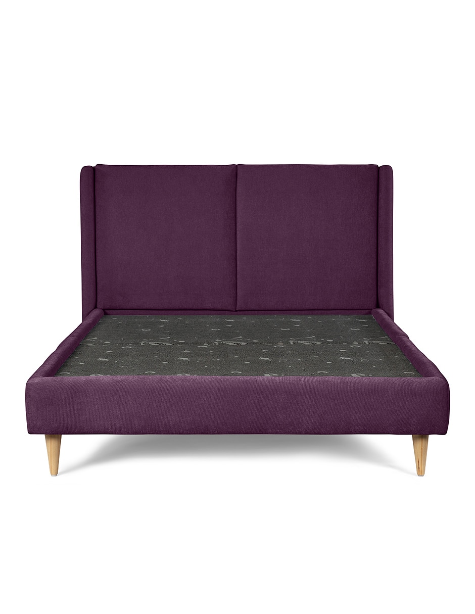 Base para cama armable Queen Size Velvet de madera pino 7