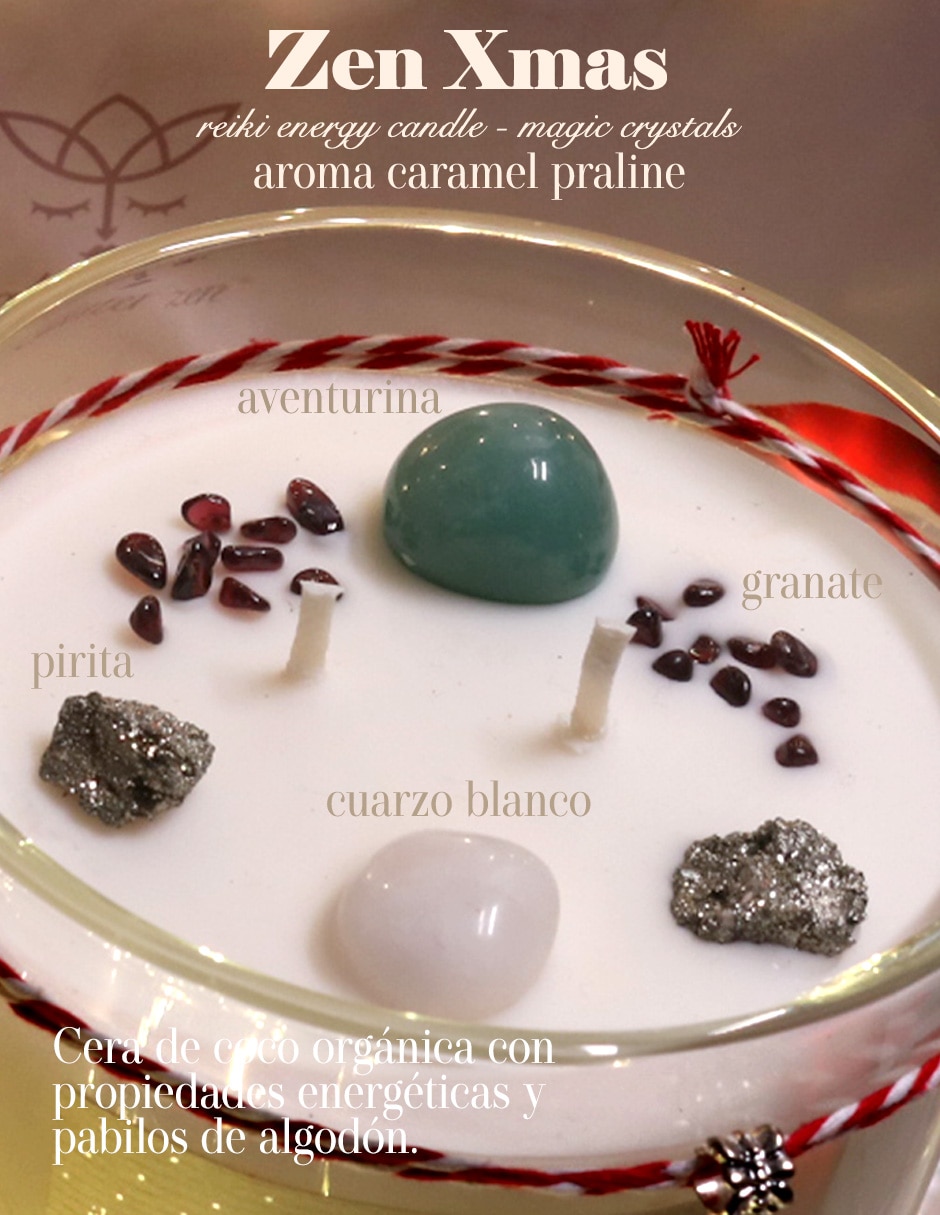 Kit de vela Glitter Zen Xmas Home 16OZ 3 piezas aroma caramelo